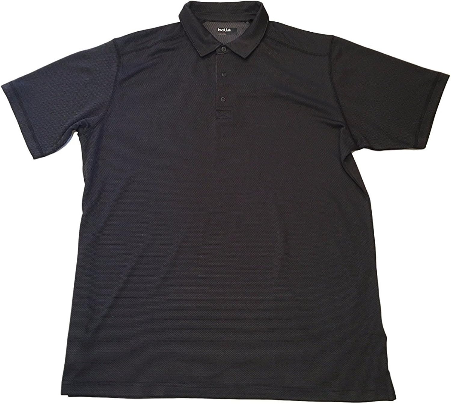 Amazon.com: Bolle Mens Golf 3 Button Moisture Wicking Performance Polo Golf Shirt (Charcoal 