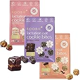Boobie Lactation Cookies, Birthday Cake + Chocolate Peanut Cone + Brownie Fudge | Vegan, Gluten-Free, Dairy-Free, Soy-Free Plant-Based Protein + Prebiotics | 5g Sugar, Non-GMO, Kosher - 7 servings, 3 packs