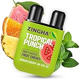 Z!NGHA Natural Aromatherapy Dual Nasal Inhaler Stick – Uplifting Essential Oil Blend for Refreshing Scents & Daily Clarity | Portable, Travel-Friendly Nasal Stick for Aromatic Enjoyment,Pack of 2