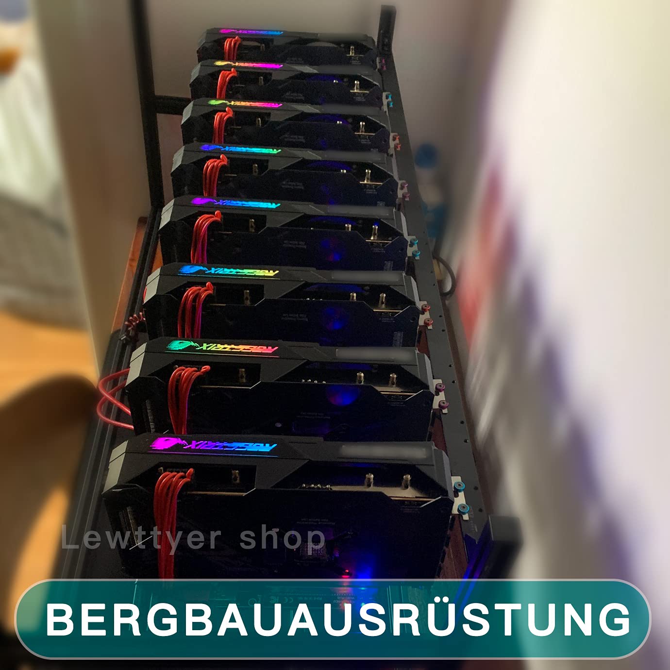 Lewttyer 20cm GPU Grafikkarten Y-Kabel 8Pin Auf 2X 8Pin 18Awg Grafikkarte Stromkabel Pcie Splitter 8 * (2+6) Pin Adapter Stecker Pci Express Kabel 3