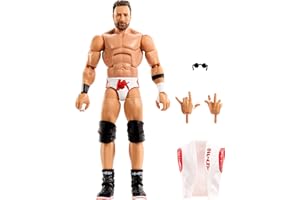 Mattel WWE Elite Action Figure & Accessories, Series #120, 6-inch Collectible LA Knight with 25 Articulation Points & Swappable Hands