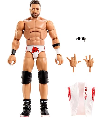 Action Figure WWE Ultimate Warrior Survivor Series - Scala 6 Pollici - Con Pezzi Build Rick Rude - Regalo Per Bambini 8+ - 4