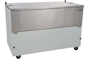 PEAKCOLD School Cafeteria Milk Crate Cooler and Refrigerator - 16 Crate Capacity