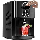 Antarctic Star Nugget Ice Maker Countertop with Soft Chewable Ice, 44Lbs/24H Portable Pellet Ice Machine with Self-Cleaning, 