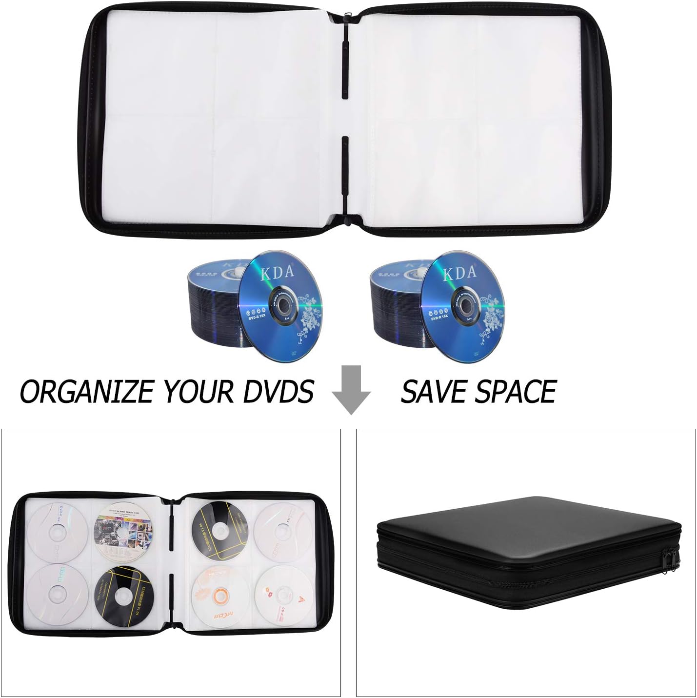 CD Case, DVD Case 240 Capacity DVD Case DVD Storage CD Storage Case CD Organizer: Electronics