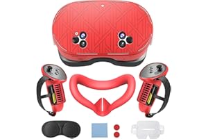 ETAVR 7 in 1 Silicone Cover Set for Oculus Meta Quest 3S Accessories, VR Protector Face Cover, Controller Grips Cover, Silico