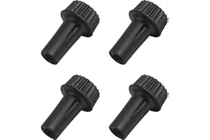 DiCUNO Light Lamp Turn On/Off Switch Knobs Replacement, Black, Standard Size, 4 Packs