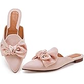 Rilista Mules for Women Slip On Comfortable Pointed Toe Womens Loafers Women's Flats for Women's Mules & Clogs