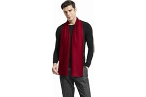 Fashion Mens Scarf Winter Cashmere Scarves Long Plain Fashion Formal Soft Scarf for Men