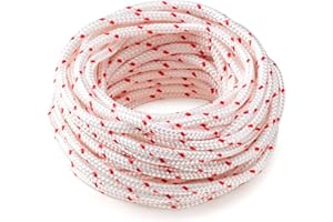 Recoil Starter Rope Pull Cord 10 Meter Diameter 5mm Snowblower Pull Cord Engine Starter Rope for Mower Chainsaw Trimmer Brush