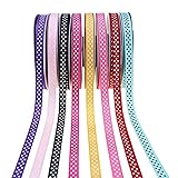 Grosgrain Ribbons 3/8 Inch Polka Dot Ribbon Multi