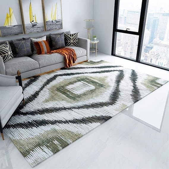 Liveinu Tapis Moderne Tapis Déco Lavable Moquettes de Poils Courts