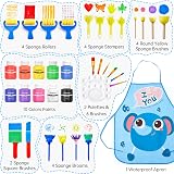 Shuttle Art 37 Pack Washable Kids Paint Set with Brushes & Accessories view 2