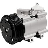 Autodevil AC Compressor 58152 Fit for F-150/250 1997-2001 | for F-250/350/450/550 Super Duty 1999-2007, Excursion 2003-2005, 4.5L 4.6L 5.4L 6.0L 6.8L, with Clutch Replace for 58152