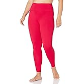 Core 10 Women's Yoga Foldover High Waist Full-Length Legging - 27" Pants, Medium Heather Grey, S (4-6)