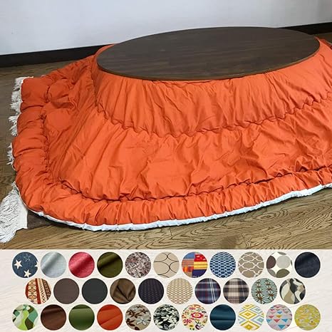 Amazon 32色柄と豊富なサイズ 国産こたつ布団 カバーシリーズ オルード 色柄厚掛けこたつ布団単品 楕円 デニムスター766a 1 80 90cm楕円こたつ対応 こたつ布団 オンライン通販