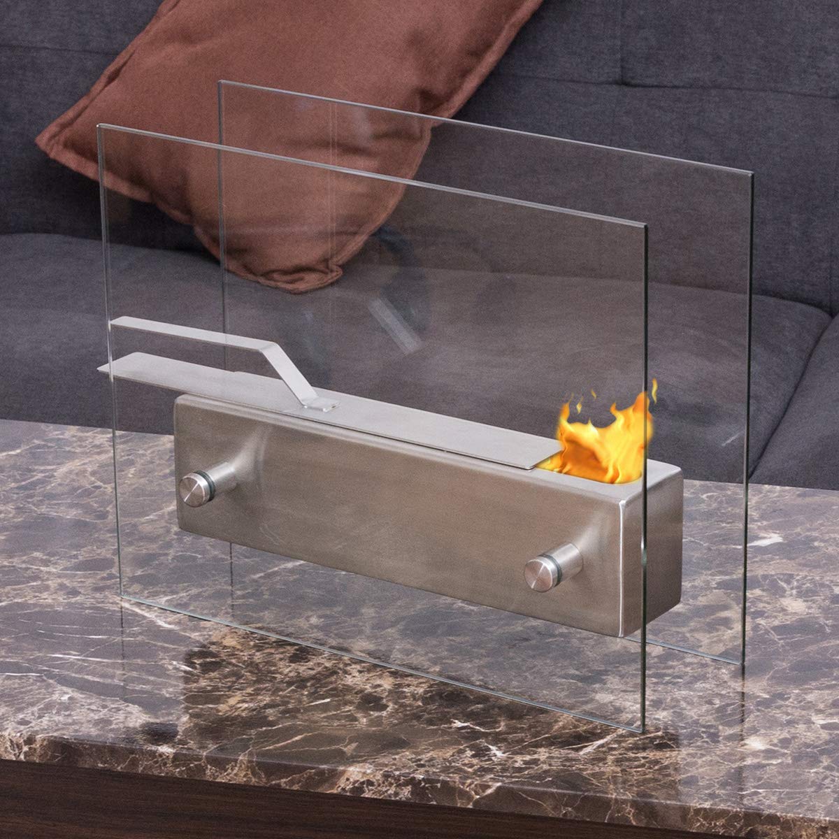 Bestcomfort Double Sided Gel Fireplaces Eye Catching Tabletop