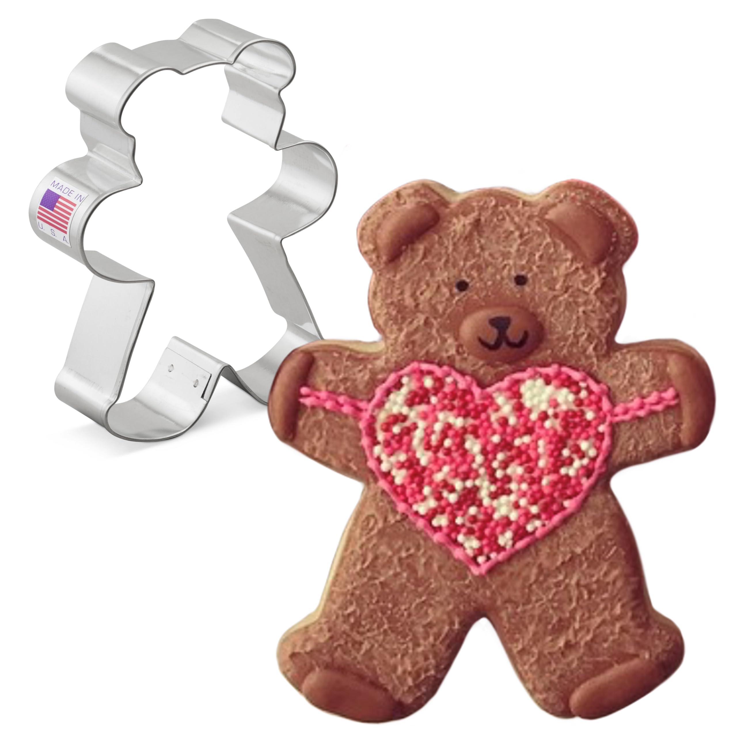 Teddy Bear Cookie Cutter 10.8 cm, Made by Ann Clark