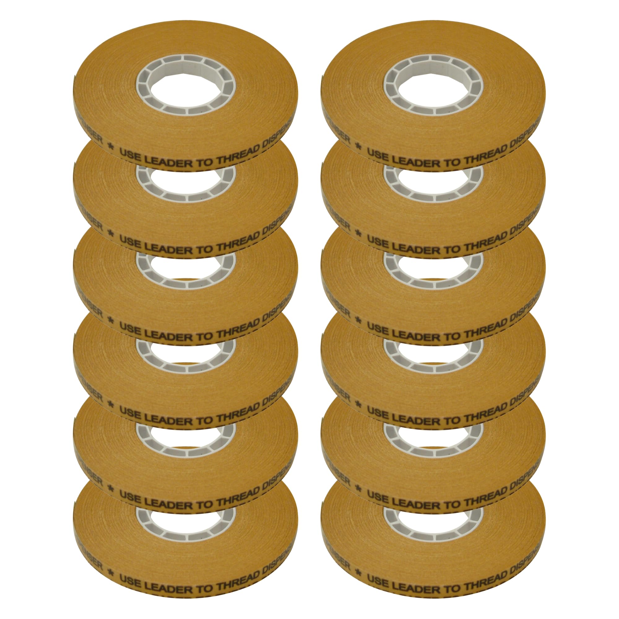 J.V. Converting JVCC ATG Tape Acid Neutral, (ATG-7502), 1/4 in. x 36 yds. (Clear Adhesive on Gold Liner) / core for pink glider 12 Rolls