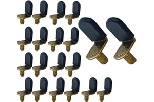 ROCHAN 20 Pcs Shelf Support Pegs L-Shaped Shelf Pins Diameter for Kitchen Cabinet Closet & Bookcase Shelves,（0.23inchs) 6mm