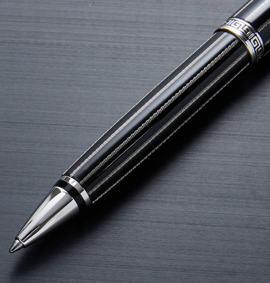 stilografica con placcatura in platino