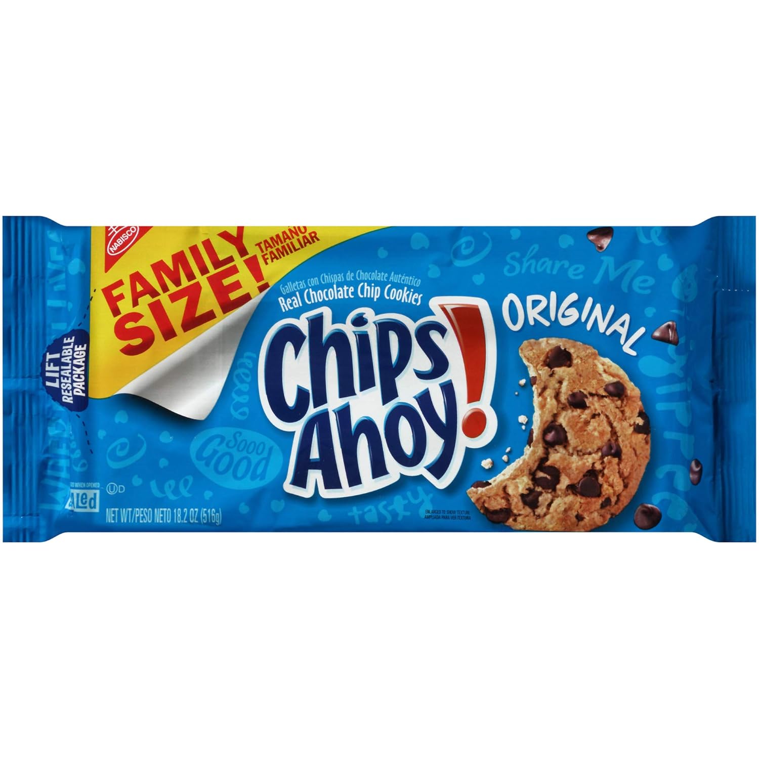 Chips Ahoy Original Chocolate Chip Cookies Family Size 18 2 Oz Amazon Com Grocery Gourmet Food