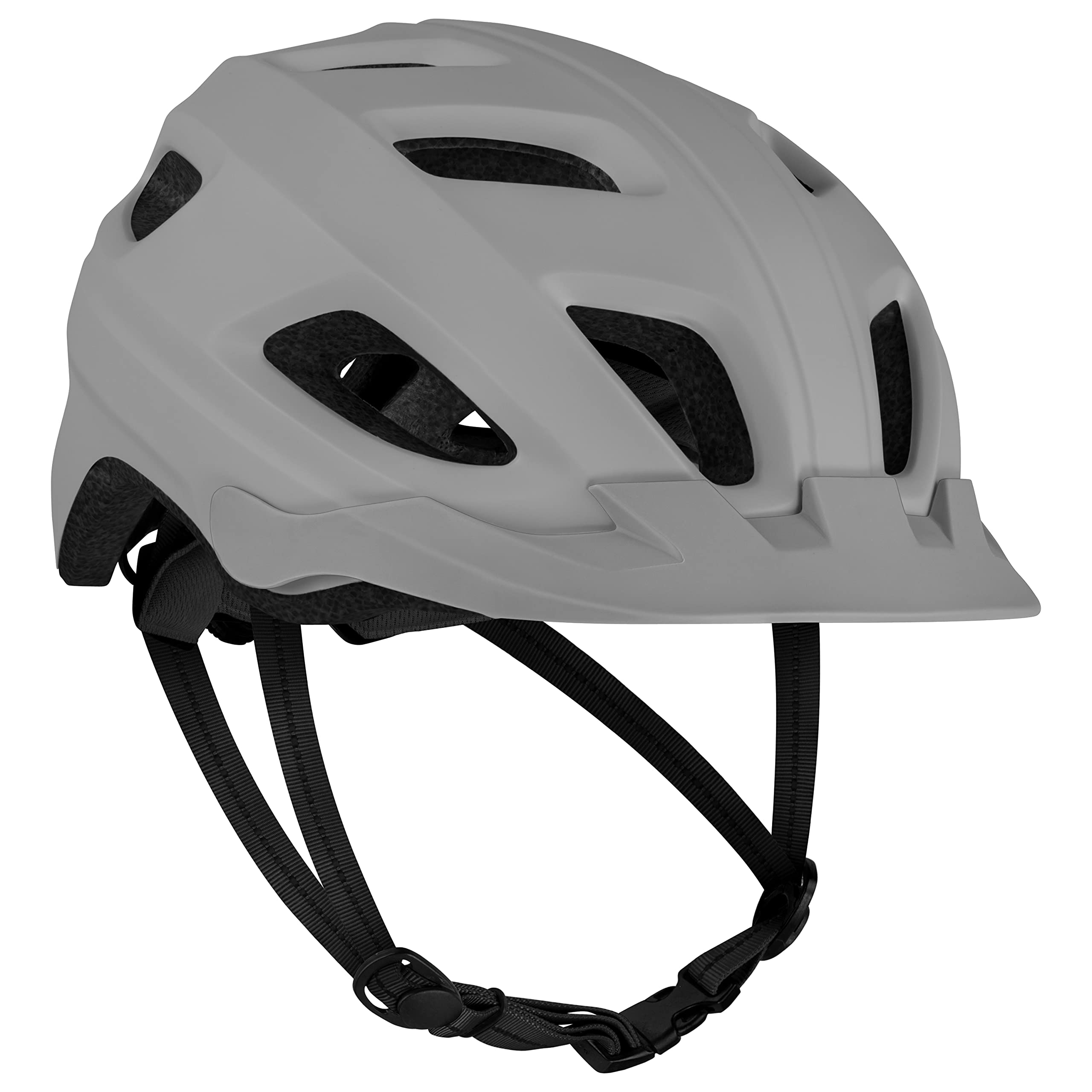 Photo 1 of Retrospec Lennon Bike Helmet with LED Safety Light Adjustable Dial & Removable Visor - Adjustable Bicycle Helmet for Adult Men & Women - Matte Stone One Size