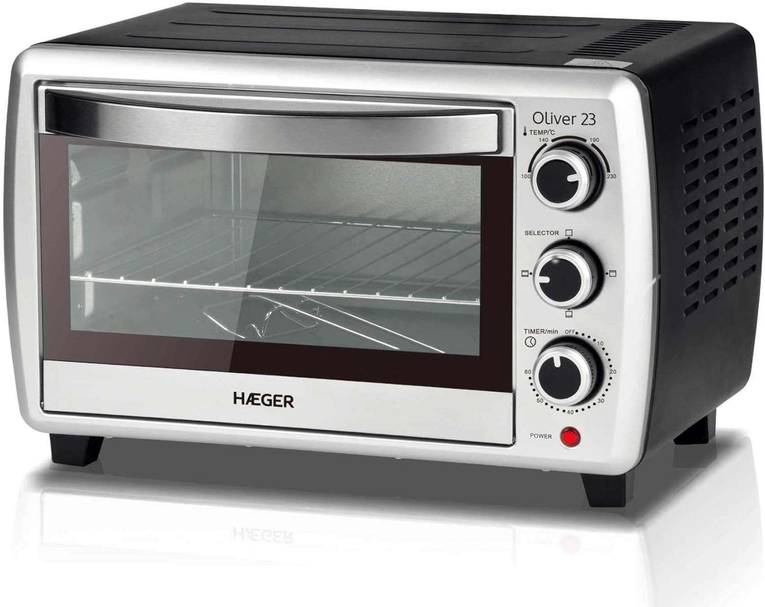 HAEGER OLIVER 23 - Horno Eléctrico Sobremesa Multifunción, 1500W ...