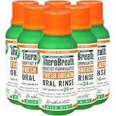 TheraBreath Fresh Breath Dentist Formulated Oral Rinse, Mild Mint, 3 Fl Oz (Pack of 6)