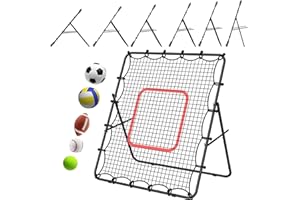 LIANTRAL Baseball Rebounder Net 4 x 4.5FT - Portable Bounce Back Trainer for Soccer, Volleyball, Softball & Lacrosse, Adjusta