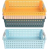 DLUCKY 4Pcs Classroom Organization and Storage Paper Tray Holds 4A,Paper Trays for Classroom Toy,Crayons,Handicrafts Storage,Also for Library, Drawers, Office, Kitchen, Bathroom