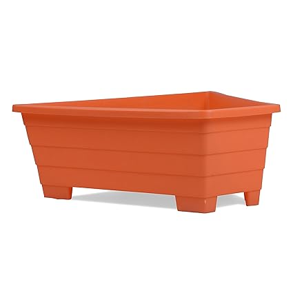 Sharpex Triangle Flower Pot (Orange)