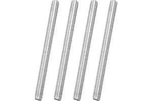 MECCANIXITY 4Pack M8x100mm Fully Threaded Rod, 316 Stainless Steel Right Hand All Thread Screw Studs for Furniture Assembly F