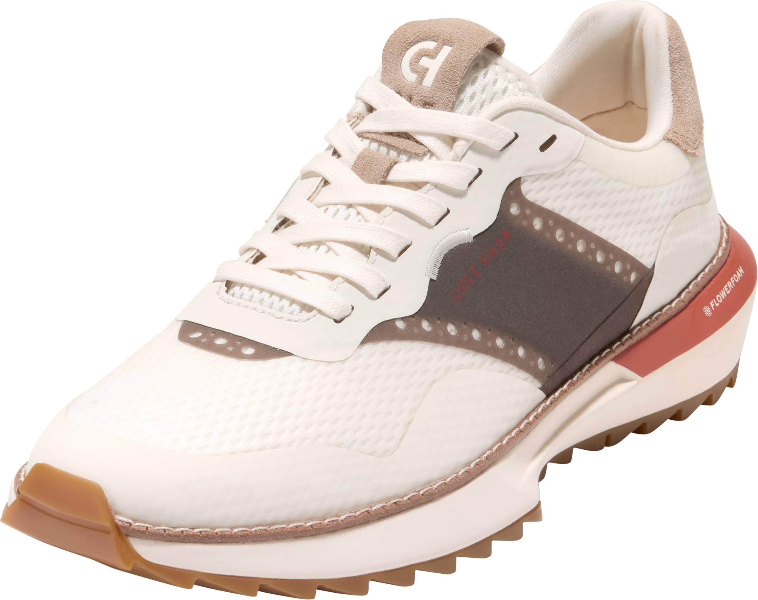 Cole Haan Men’s Grandpro Ashland Golf, Ivory/Birch Beige Suede/Ivory Wp, 7.5-M US
