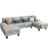 YESHOMY Convertible Sectional Sofa U-Shaped Couch