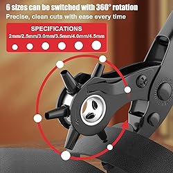 Diyife® Leather Hole Puncher, Full Set Punch Tool
