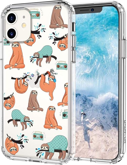 Amazon Com Mosnovo Cute Sloth Pattern Designed For Iphone 11 Case Clear Case With Design Tpu Bumper With Protective Hard Case Cover Amazon Com Mosnovo Cute Sloth Pattern Designed For Iphone 11 Case Clear Case With Design Tpu Bumper With Protective Hard Case Cover