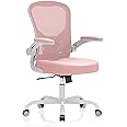 Office Chair, Ergonomic Desk Chairs 330LBS Capacity High Back Mesh Computer with Flip-up Armrests, Comfy Work with Adjustable Lumbar Support, Rolling Swivel Executive Task