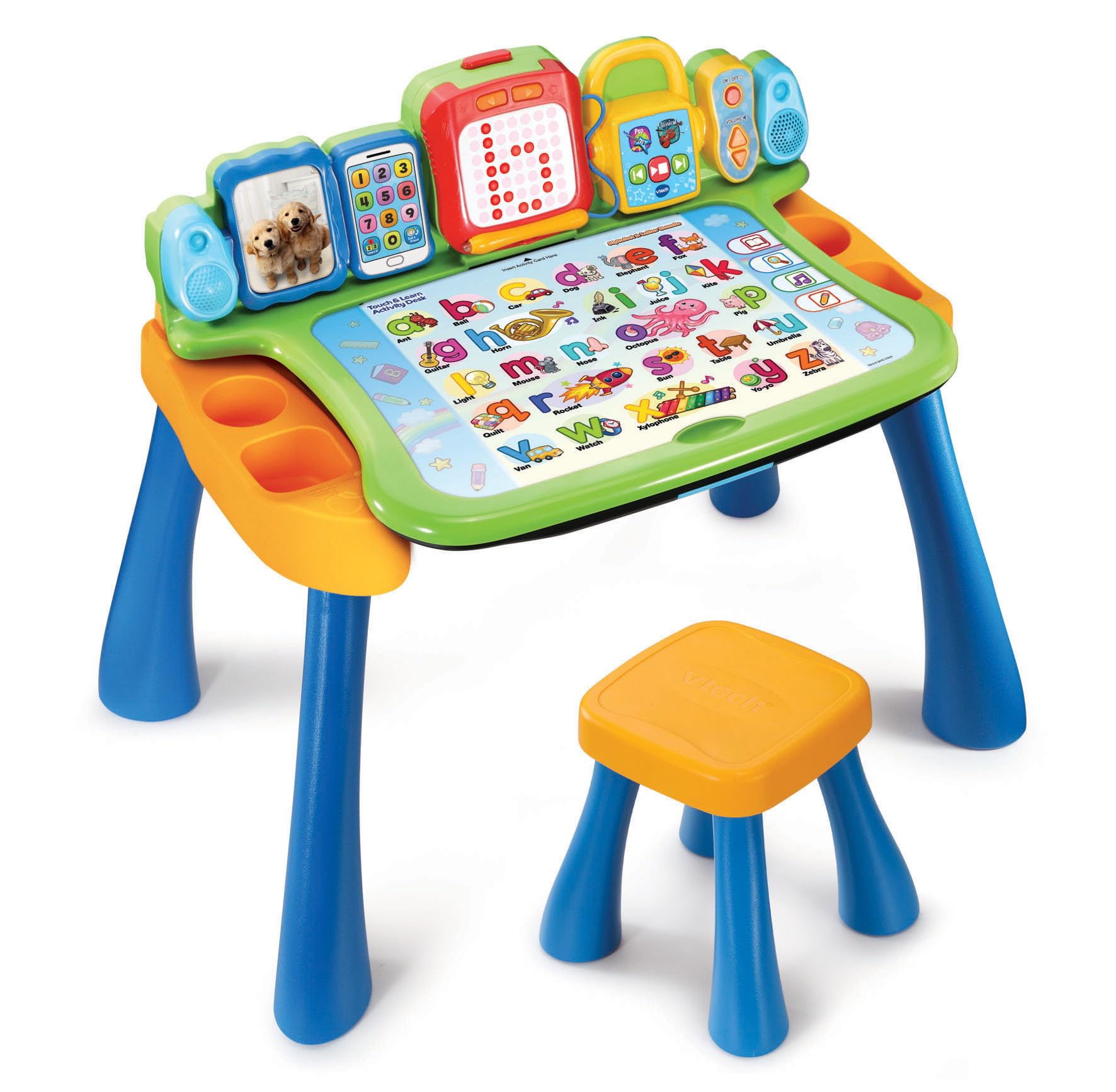 VTech Touch and Learn Activity Table - Musical Kids Desk with Letters, Phonics, Numbers, Music, Shapes, Animals and More - ages 3, 4 & 5 Year Olds, English Version
