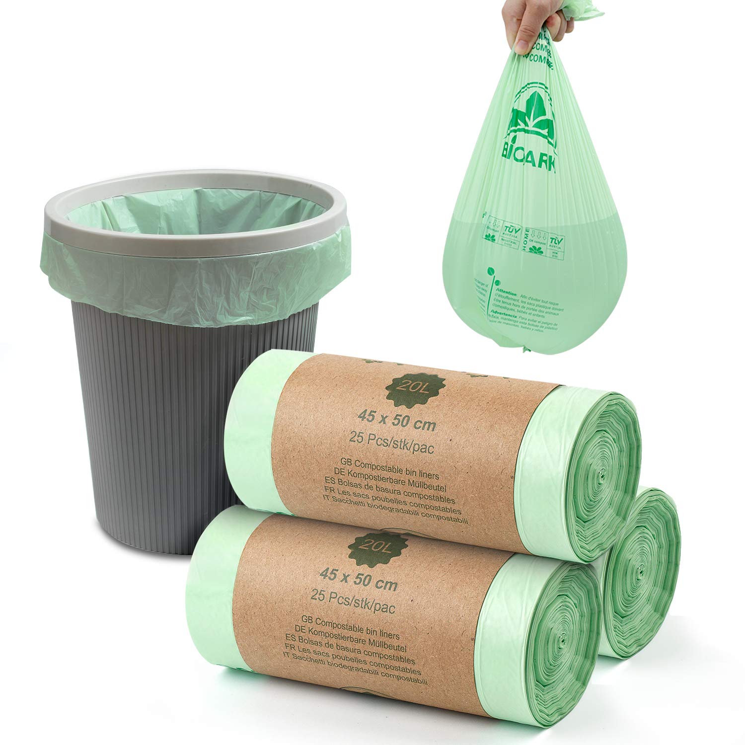 biodegradable bin bolsas 20l