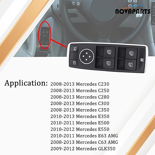 NEVOSA Power Window Switch For Mercedes Benz W212 W204 W117 W176 W156 X204 Benz C E Class - Foto 7