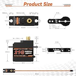 Miuzei 21G Micro Servo Motor Metal Geared Mini