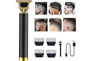RQTYBUI Hair Clippers for Men - Cordless Electric Hair Trimmer Beard Trimmer Shaver, Zero Gapped Edgers with Guide Combs, Black