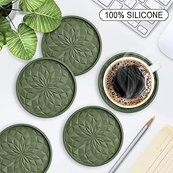 ME.FAN Silicone Coasters with Holder,[6