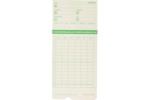 Time Card for uPunch HN1000, HN3000, HN3600 Bundle, 100/Pk