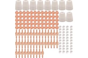 KERUE 150pcs PT-31 Air Plasma Cutting Nozzle Electrode Consumables Fit CUT-40 CUT-50D CT-312