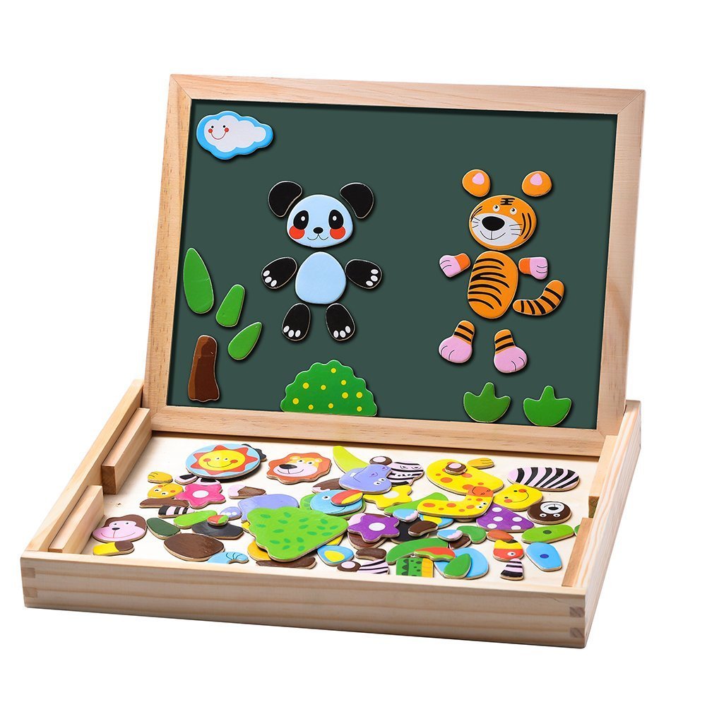 magnetic wooden puzzle