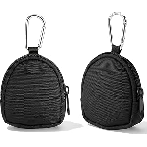 RAHHLIZS Pack of 2 Coin Pouch Keychain, Black Mini Coin Pouch | Mini Backpack Keychain, Pouch Keychain, Mini Bag Keychain, Mi
