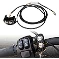 TIGERSAGTE Black 1" Air Ride Switch, Handlebar Switch Motorcycle Air Ride Suspension Control Kit for Harley Dyna V-Rod Touring Sportster with AERO, AERO-A