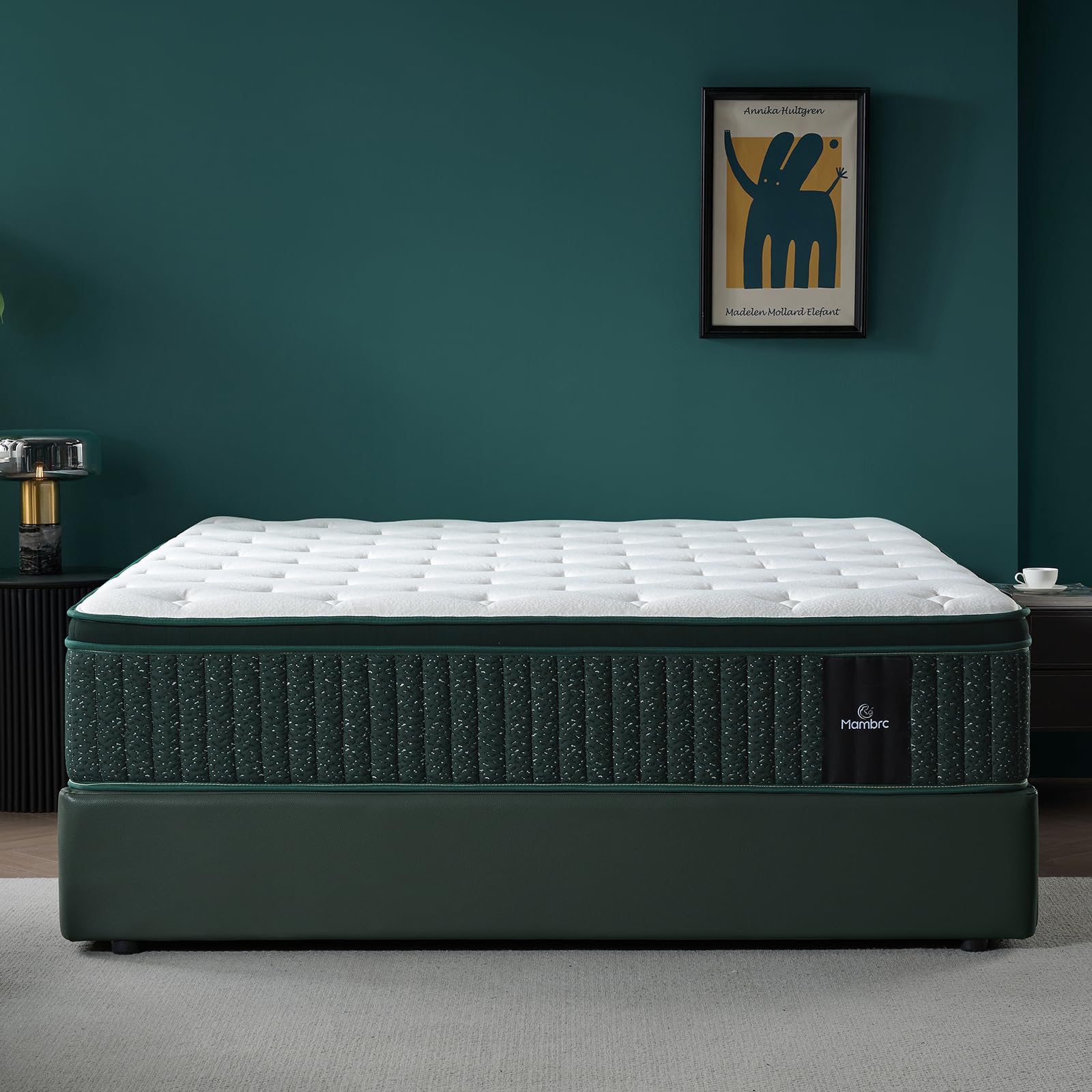 Photo 1 of Mambrc 12 Inch Queen Hybrid Mattress, Medium Firm Feel, Cooling Gel Memory Foam and Pocket Coils for Balanced Support and Motion Isolation